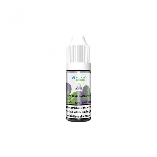 10mg Hayati Pro Max Nic Salts 10ml - Flavour: Kiwi Grape Raspberry