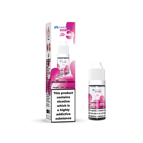 10mg Hayati Pro Max Nic Salts 10ml - Flavour: Strawberry Mojito