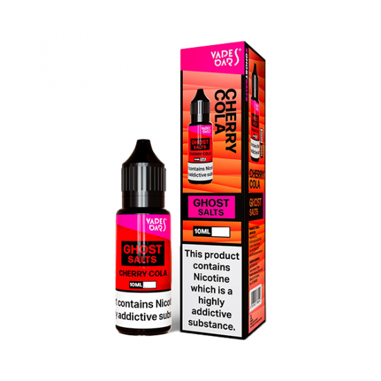 20mg Ghost Salts By Vapes Bars Nic Salts 10ml (50VG/50PG) - Flavour: Cherry Cola