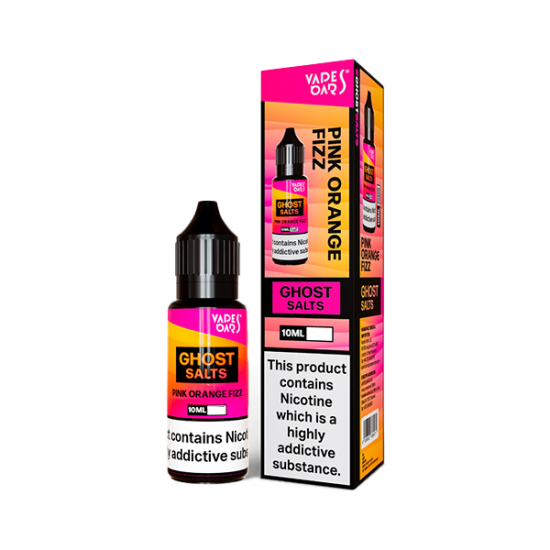 10mg Ghost Salts By Vapes Bars Nic Salts 10ml (50VG/50PG) - Flavour: Pink Orange Fizz