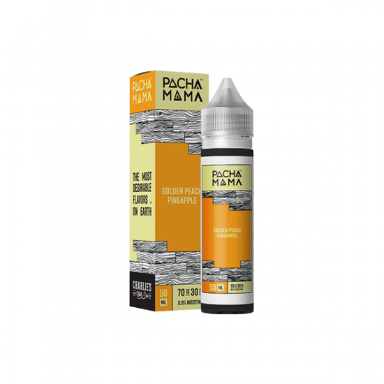 0mg Pachamama 50ml Shortfill (70VG/30PG) - Flavour: Golden Peach Pineapple