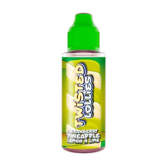 Twisted Lollies 100ml Shortfill 0mg (60VG/40PG) - Flavour: Strawberry Pineapple Lemon N Lime