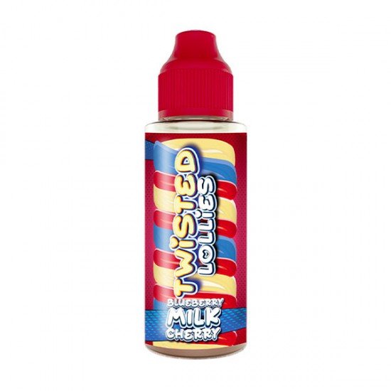 Twisted Lollies 100ml Shortfill 0mg (60VG/40PG) - Flavour: Blueberry Apple Melon and Strawberry