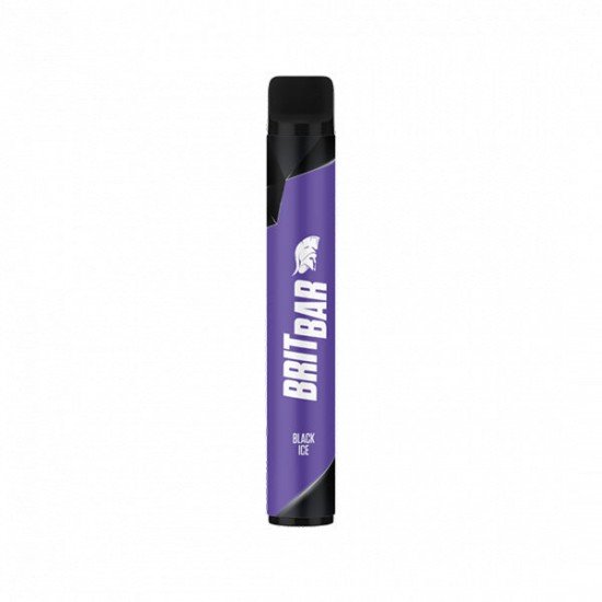 20mg Brit Bar Disposable Vape Device 575 Puffs - Flavour: Black Ice