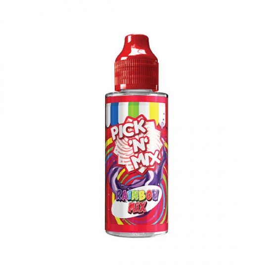 Pick N Mix 100ml Shortfills 0mg (70VG/30PG) - Flavour: Rainbow Mix