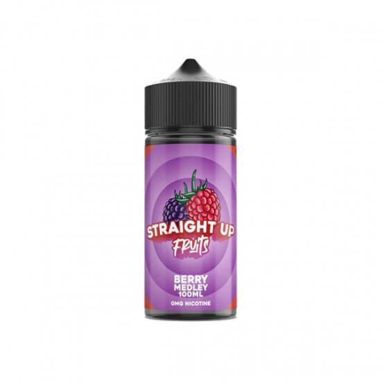 Straight Up Fruits 100ml Shortfill 0mg (70VG/30PG) - Flavour: Berry Medley