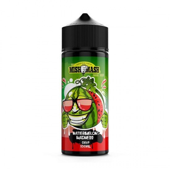 Mish Mash 100ml Shortfill 0mg (70PG/30VG) - Flavour: Watermelon Madness