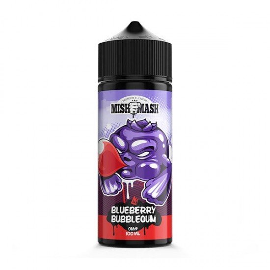 Mish Mash 100ml Shortfill 0mg (70PG/30VG) - Flavour: Blueberry Bubblegum