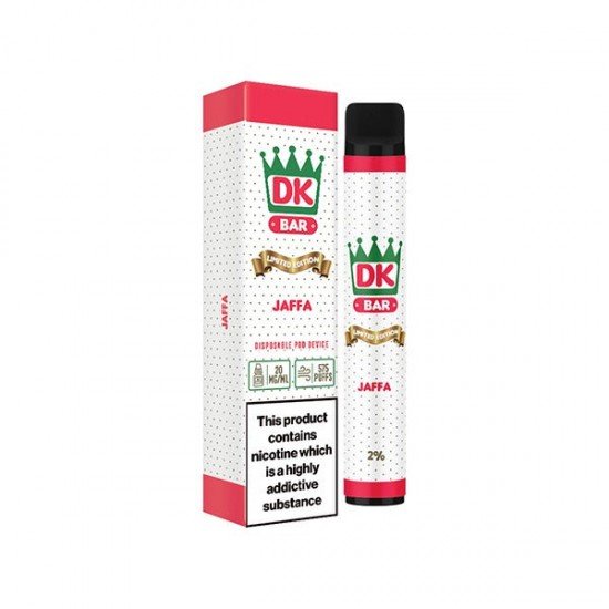 20mg DK Bar Disposable Vape Device 575 Puffs - Flavour: Jaffa