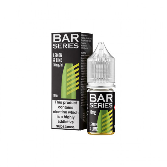 10mg Bar Series 10ml Nic Salts (50VG/50PG) - Flavour: Lemon & Lime