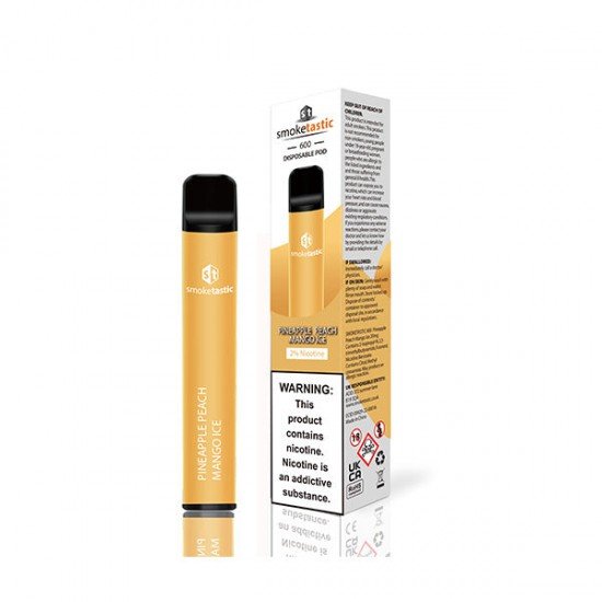 20mg Smoketastic ST600 Bar Disposable Vape Device 600 Puffs - Flavour: Pineapple Peach Mango Ice