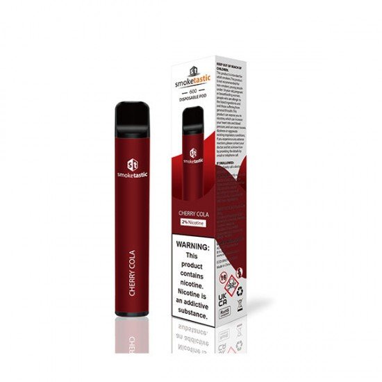 20mg Smoketastic ST600 Bar Disposable Vape Device 600 Puffs - Flavour: Cherry Cola