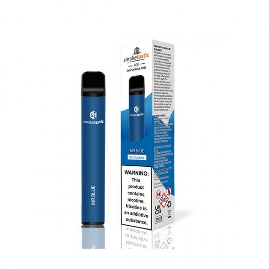 20mg Smoketastic ST600 Bar Disposable Vape Device 600 Puffs - Flavour: Mr Blue