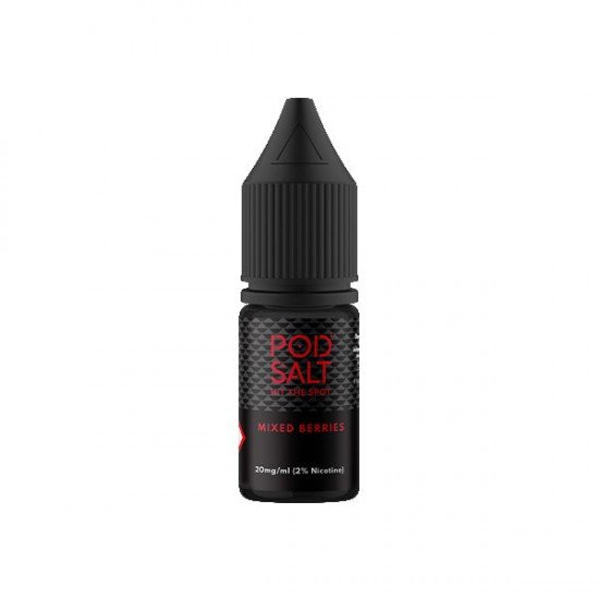 11mg Pod Salt Core 10ml Nic Salts (50VG/50PG) - Flavour: Mixed Berries