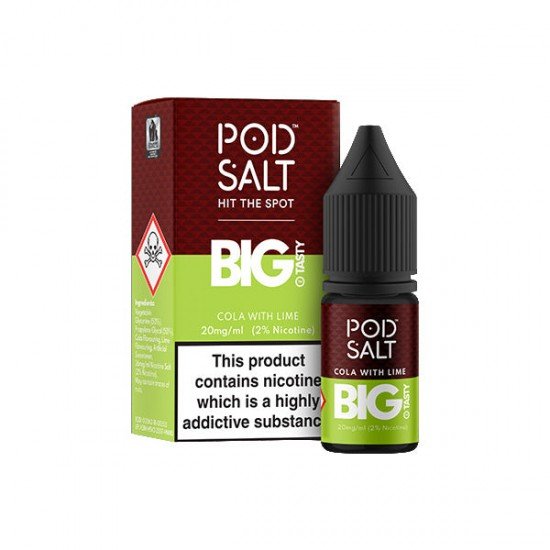 11mg Pod Salt Fusions 10ml Nic Salt (50VG/50PG) - Flavour: Cola with Lime