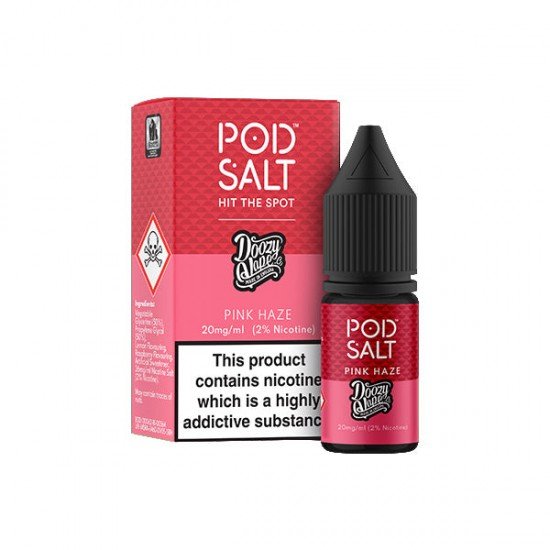 11mg Pod Salt Fusions 10ml Nic Salt (50VG/50PG) - Flavour: Pink Haze