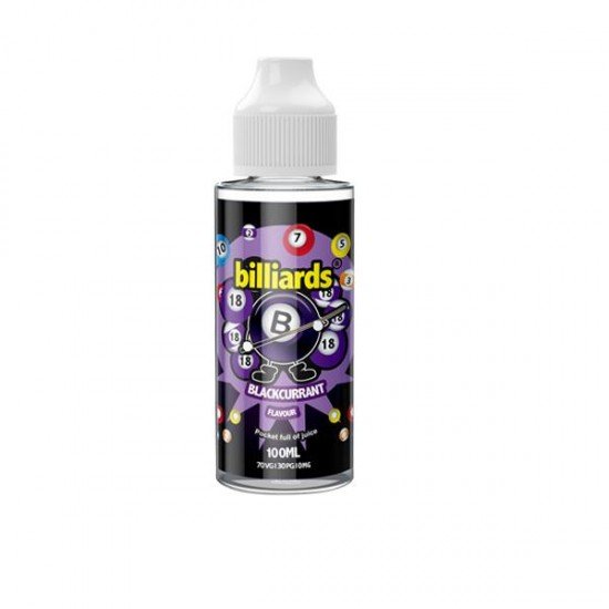 Billiards 0mg 100ml Shortfill (70VG/30PG) - Amount: x1 & Flavour: Blackcurrant