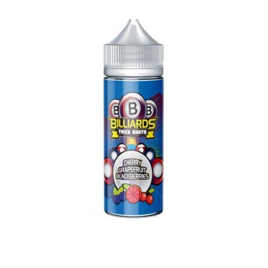 Billiards Trick Shots Range 100ml Shortfill 0mg (70VG/30PG) - Amount: x1 & Flavour: Cherry Grapefruit Blackberries