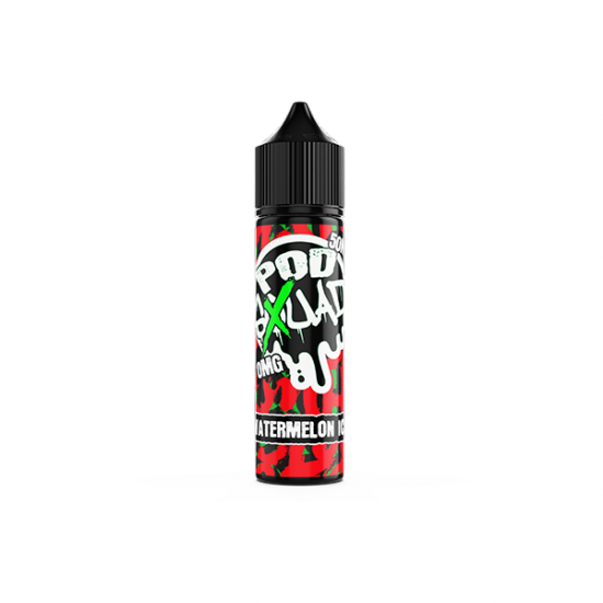 0mg Pod Squad 50ml E-liquid (50VG/50PG) - Flavour: Watermelon Ice