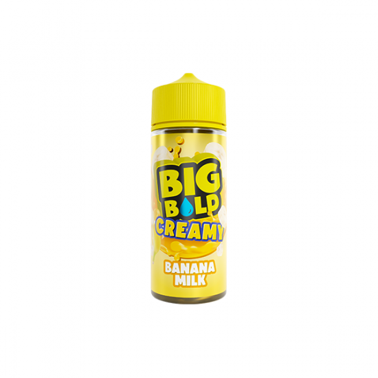 0mg Big Bold Creamy Series 100ml Shortfill  (70VG/30PG) - Flavour: Banana Milk