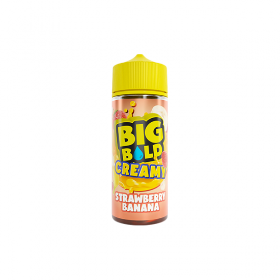 0mg Big Bold Creamy Series 100ml Shortfill  (70VG/30PG) - Flavour: Strawberry Banana