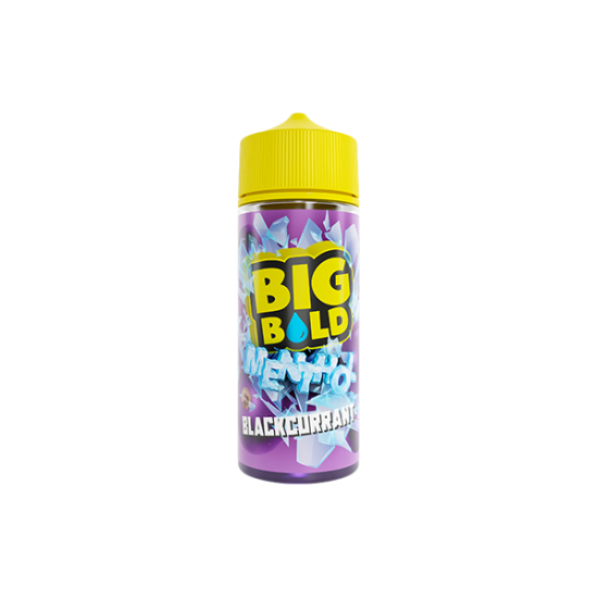 0mg Big Bold Menthol Series 100ml Shortfill  (70VG/30PG) - Flavour: Blackcurrant