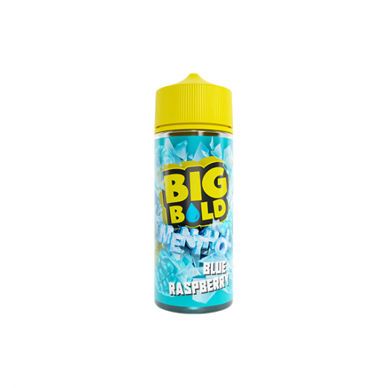 0mg Big Bold Menthol Series 100ml Shortfill  (70VG/30PG) - Flavour: Blue Raspberry