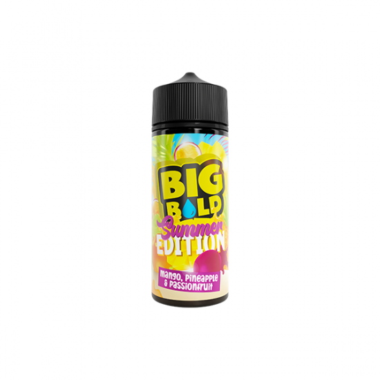 0mg Big Bold Summer Vibes Series 100ml Shortfill  (70VG/30PG) - Flavour: Mango Pineapple Passionfriut