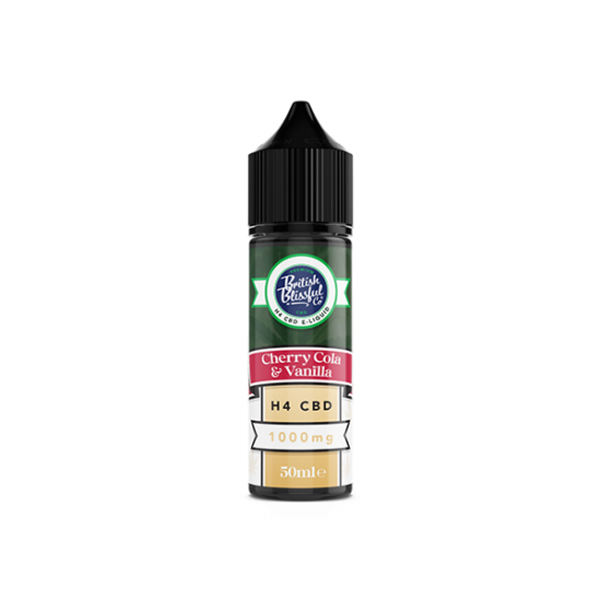 British Blissful 1000mg H4 CBD E-Liquid 50ml - Flavour: Cherry Cola and Vanilla