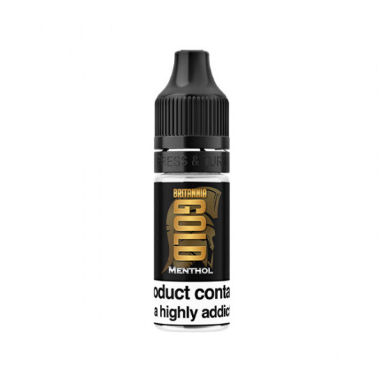 Britannia Gold 0mg 10ml E-Liquids (40VG/60PG) - Flavour: Menthol