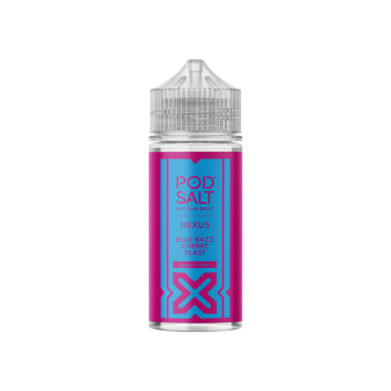 Pod Salt Nexus 100ml Shortfill 0mg (70VG/30PG) - Flavour: Blue Razz Cherry Blast