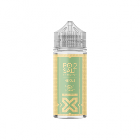 Pod Salt Nexus 100ml Shortfill 0mg (70VG/30PG) - Flavour: Lemon Lime Sorbet