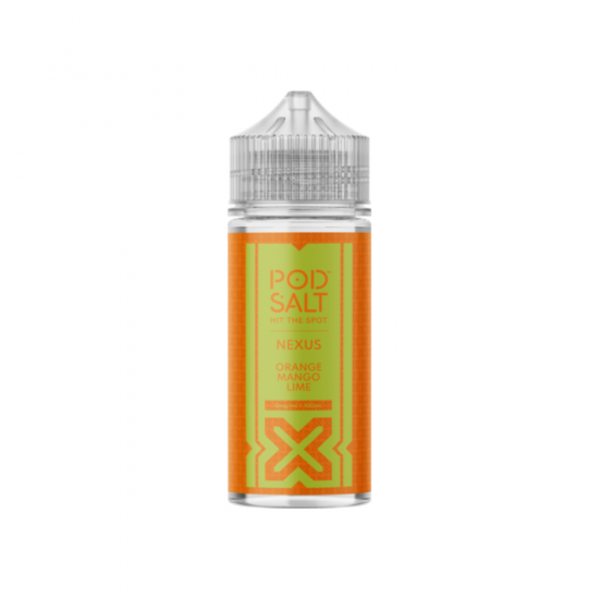 Pod Salt Nexus 100ml Shortfill 0mg (70VG/30PG) - Flavour: Orange Mango Lime