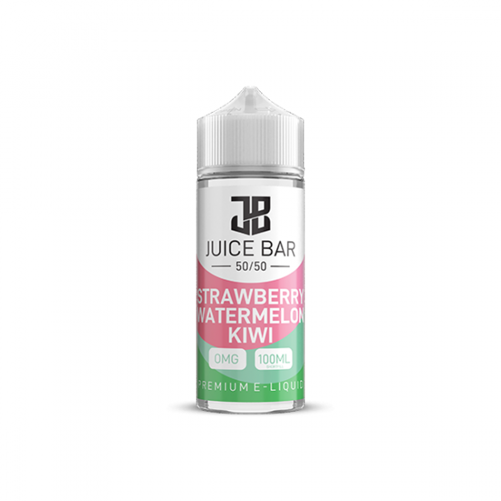 Juice Bar 100ml Shortfill 0mg (50VG/50PG) - Flavour: Strawberry Watermelon Kiwi