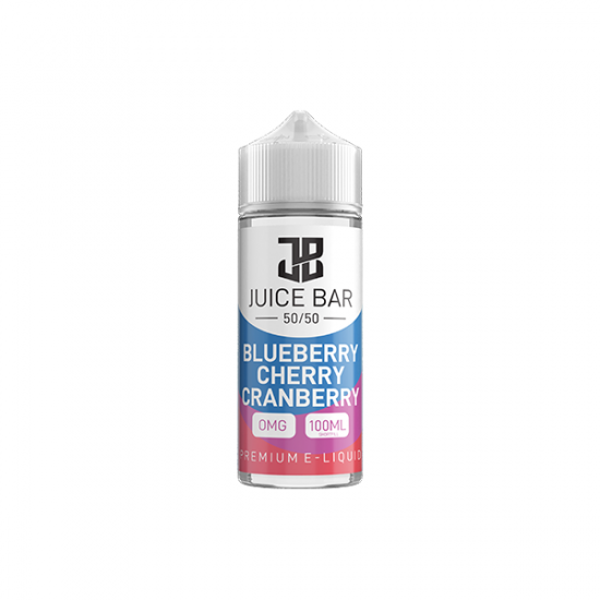 Juice Bar 100ml Shortfill 0mg (50VG/50PG) - Flavour: Blueberry Cherry Cranberry