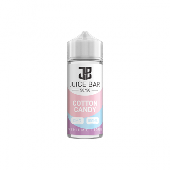 Juice Bar 100ml Shortfill 0mg (50VG/50PG) - Flavour: Cotton Candy