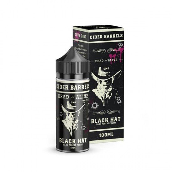 Cider Barrels 0mg 100ml Shortfill (70VG/30PG) - Flavour: Black Hat