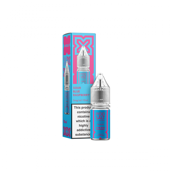 5mg Pod Salt Nexus 10ml Nic Salt (50VG/50PG) - Flavour: Sour Blue Raspberry