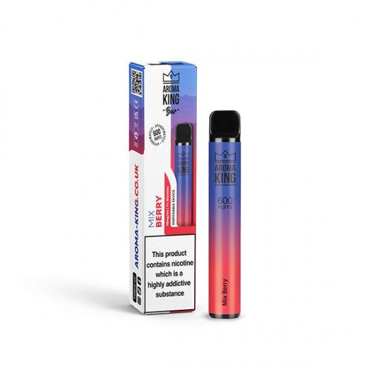 10mg Aroma King Bar 600 Disposable Vape Device 600 Puffs - Flavour: Mix Berries