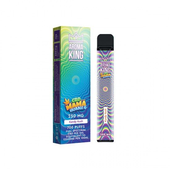 Aroma King Mama Huana 250mg CBD Disposable Vape Device 700 Puffs - Flavour: Kandy Kush