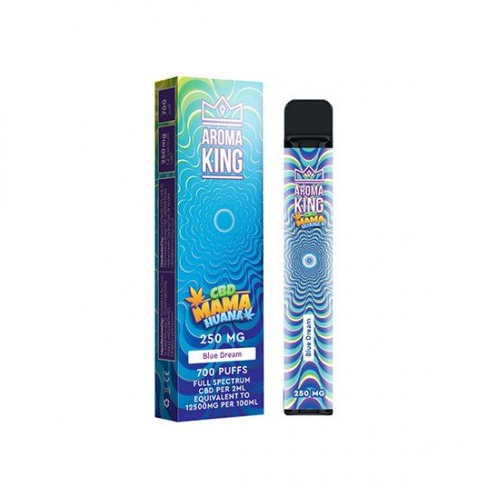 Aroma King Mama Huana 250mg CBD Disposable Vape Device 700 Puffs - Flavour: Blue Dream