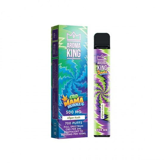 Aroma King Mama Huana 500mg CBD Disposable Vape Device 700 Puffs - Flavour: Afghan Kush