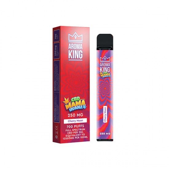 Aroma King Mama Huana 250mg CBD Disposable Vape Device 700 Puffs - Flavour: Cherry Moon