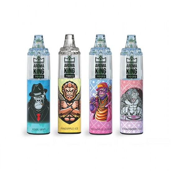 0mg Aroma King Tornado Disposable Vape Device 7000 Puffs - Flavour: Skittles