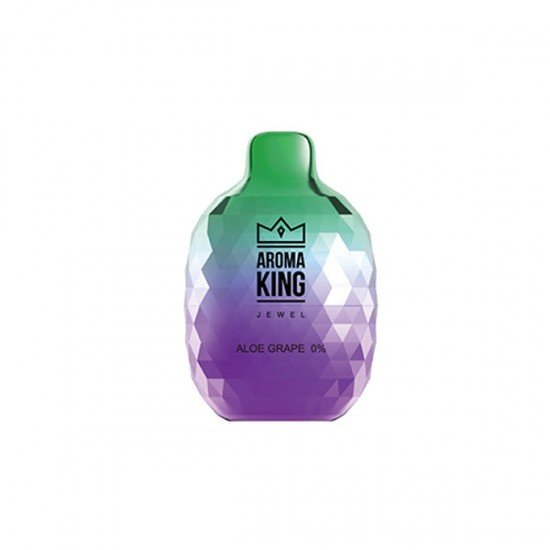 0mg Aroma King Jewel Disposable Vape Device 8000 Puffs - Flavour: Aloe Grape