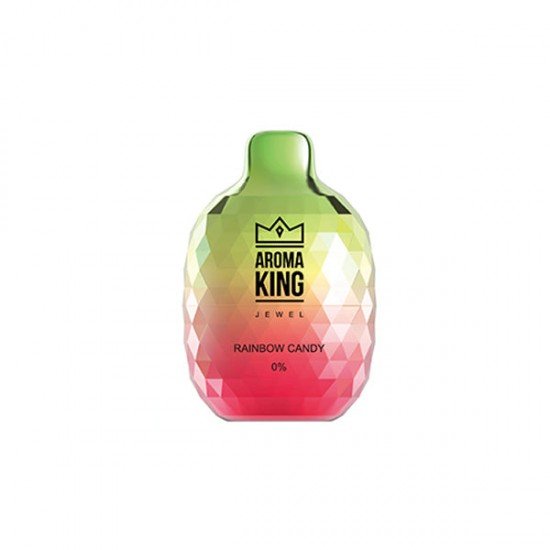 0mg Aroma King Jewel Disposable Vape Device 8000 Puffs - Flavour: Rainbow Candy