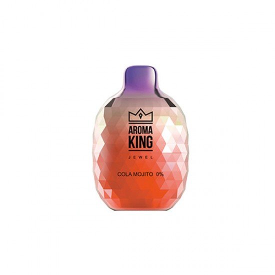 0mg Aroma King Jewel Disposable Vape Device 8000 Puffs - Flavour: Cola Mojito