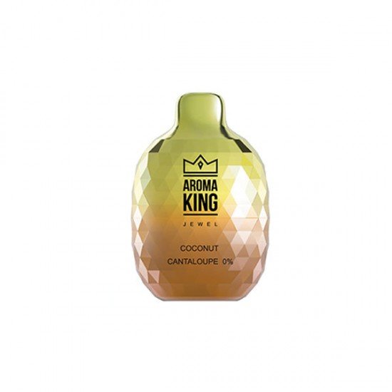 0mg Aroma King Jewel Disposable Vape Device 8000 Puffs - Flavour: Coconut Cantaloupe