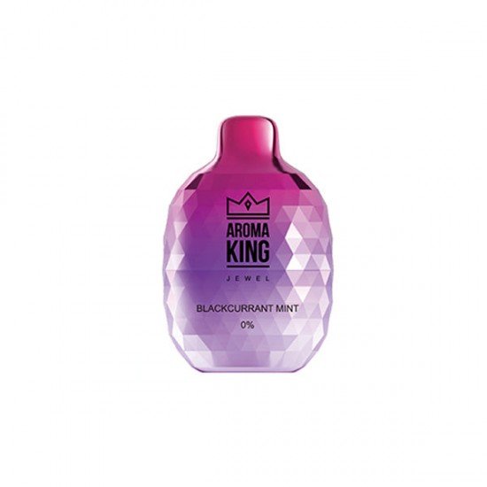 0mg Aroma King Jewel Disposable Vape Device 8000 Puffs - Flavour: Blackcurrant Mint