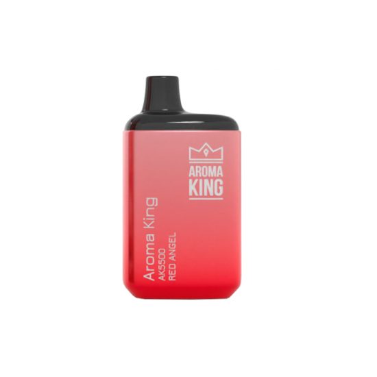 0mg Aroma King AK5500 Metallic Disposable Vape Device 5500 Puffs - Flavour: Red Angel